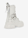 Steve Madden Beli ženski usnjeni gležnjarji Steve Madden Traction Bootie