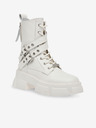 Steve Madden Beli ženski usnjeni gležnjarji Steve Madden Traction Bootie