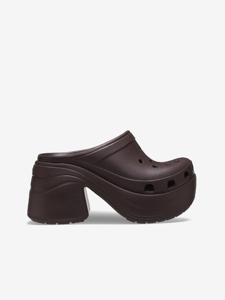 Crocs Rjavi ženski copati s peto Crocs Siren Clog