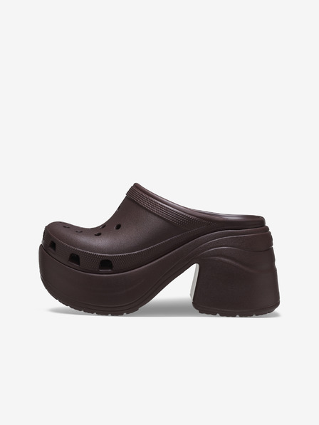 Crocs Rjavi ženski copati s peto Crocs Siren Clog