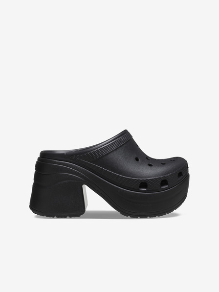 Crocs Črni ženski natikači na peti Crocs Siren Clog