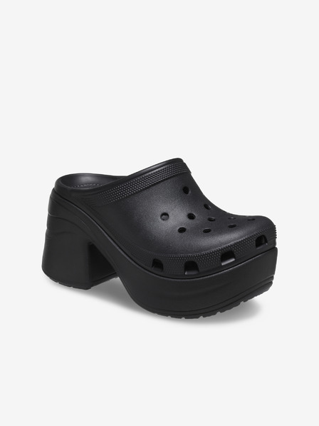 Crocs Črni ženski natikači na peti Crocs Siren Clog