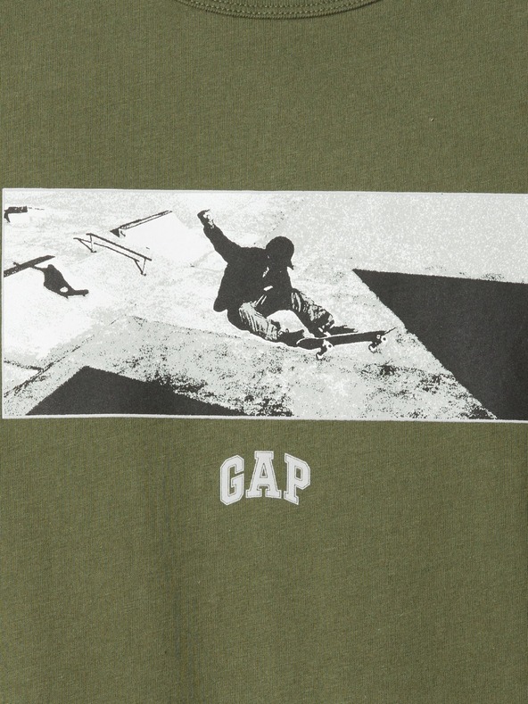 GAP Otroška bombažna majica z logotipom GAP