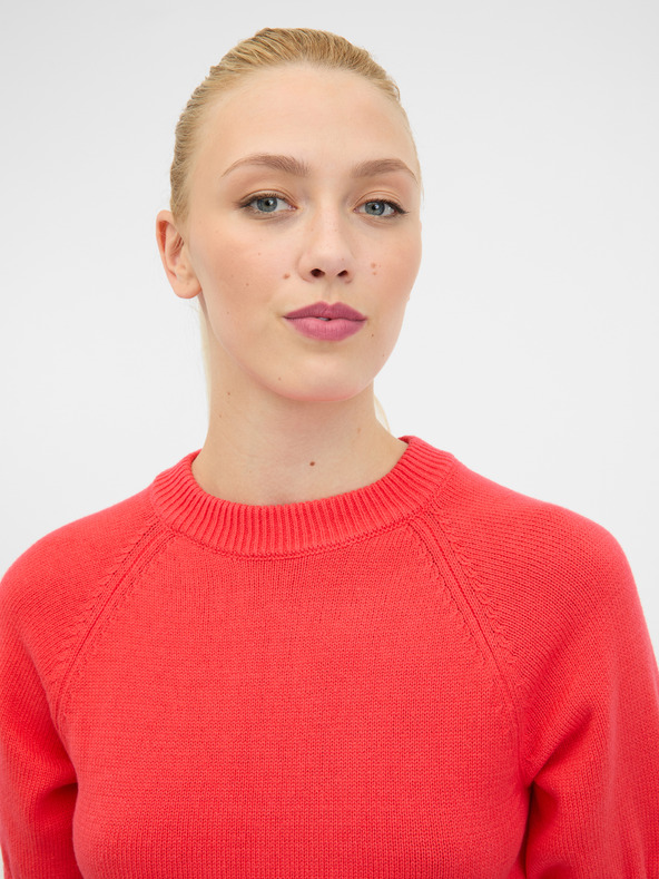 Orsay Rdeč ženski pulover s kratkimi rokavi ORSAY
