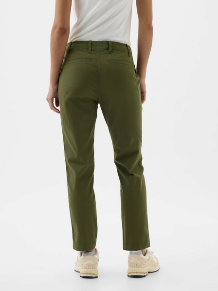 GAP Hlače z žepi Mid-Rise Downtown Khaki GAP