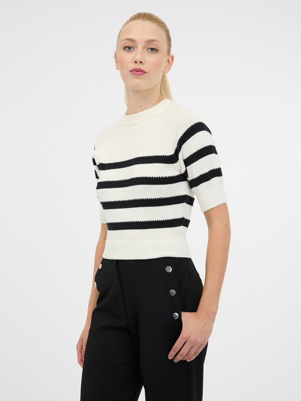 Orsay Krem ženski pulover s kratkimi rokavi ORSAY