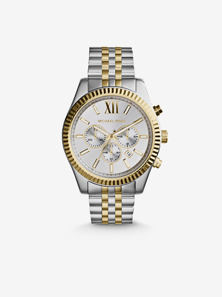 Michael Kors Michael Kors Lexington srebrna in zlata unisex ura