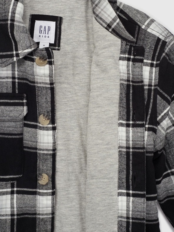 GAP Otroška flanelasta srajčna jakna GAP