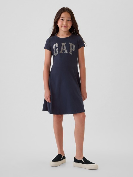 GAP Otroška obleka z logotipom GAP