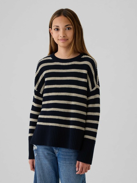 GAP Detská oversize pruhovaná mikina