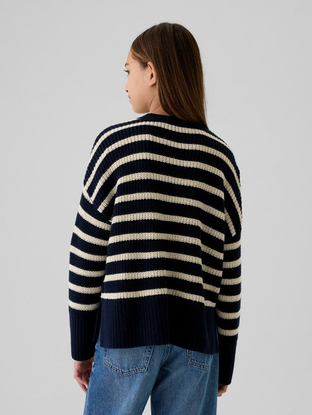 GAP Detská oversize pruhovaná mikina