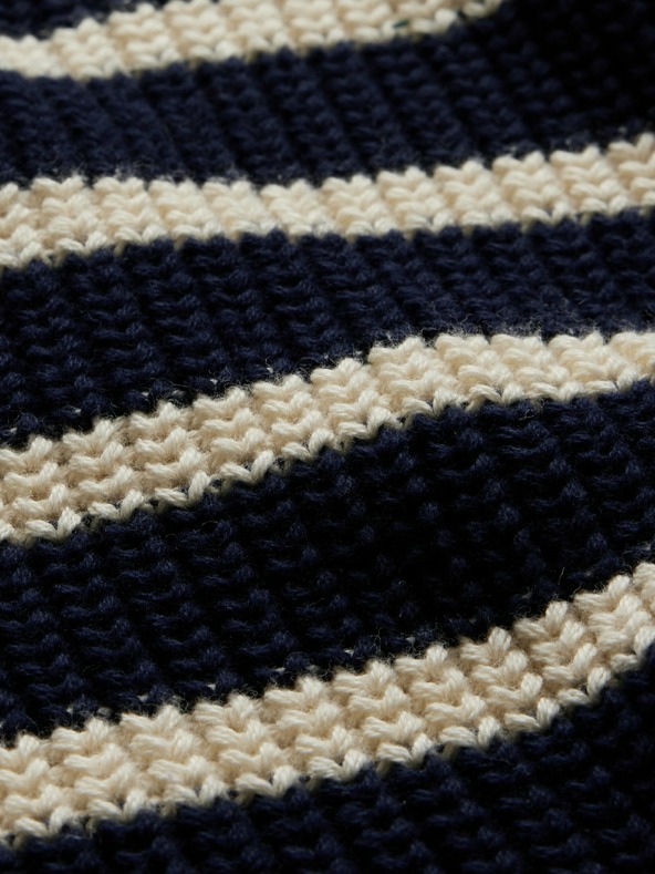 GAP Otroški oversize prugast pulover GAP