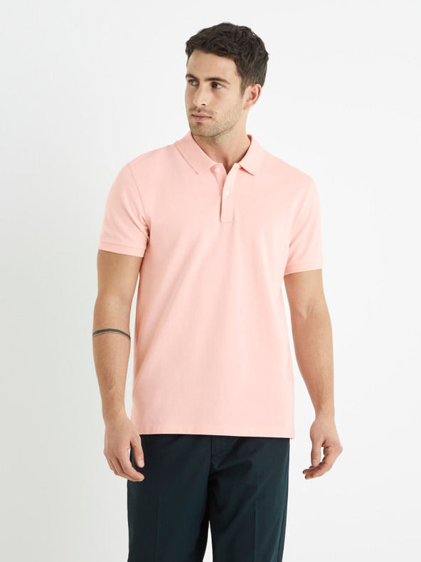 Celio Svetlo roza polo majica Celio Teone