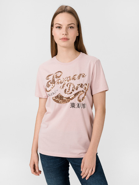 SuperDry Script Sequin Majica SuperDry