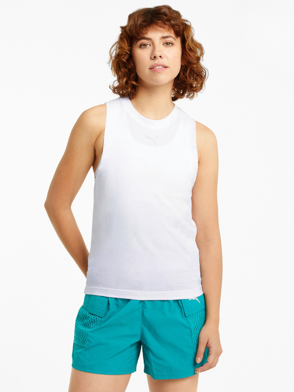 Puma Bela ženska majica Puma Evide Mesh Tank Top