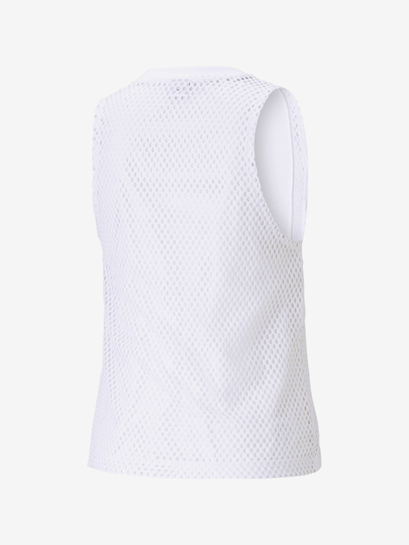 Puma Bela ženska majica Puma Evide Mesh Tank Top