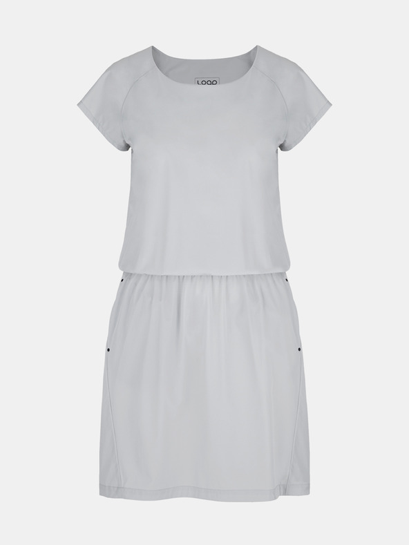 Loap Svetlo siva obleka z žepi LOAP