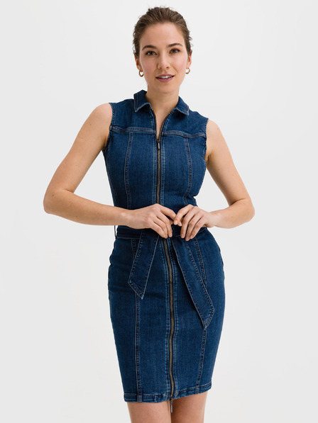 Salsa Jeans Modra obleka iz džinsa Salsa Jeans