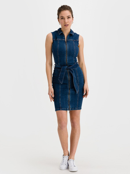 Salsa Jeans Modra obleka iz džinsa Salsa Jeans