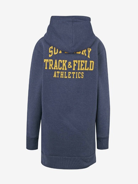 SuperDry Modra ženska jopica s potiskanim hrbtom Superdry