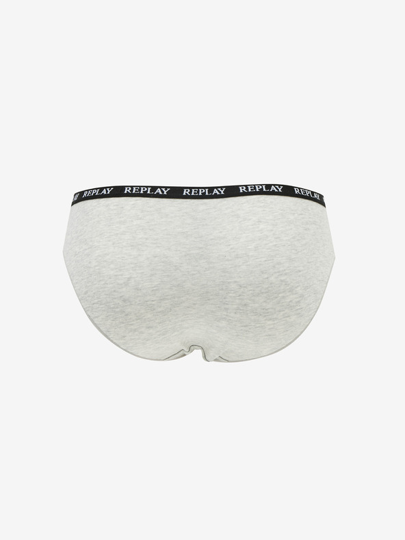 Replay Komplet dveh ženskih hlač v sivi barvi Replay