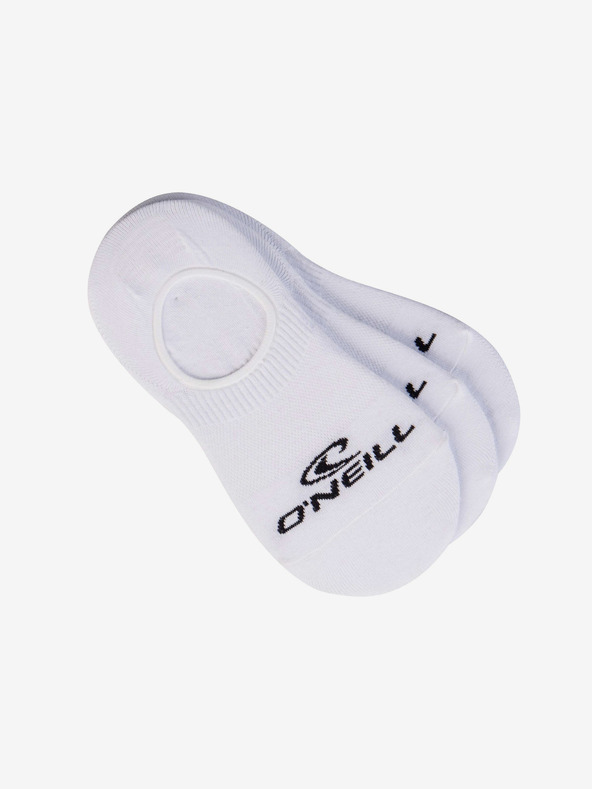 O'Neill Komplet treh parov belih nogavic O'Neill FOOTIE 3PK