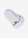 O'Neill Komplet treh parov belih nogavic O'Neill FOOTIE 3PK