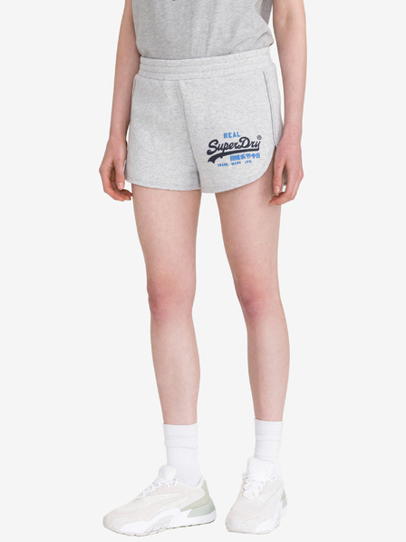 SuperDry Svetlo sive ženske hlače SuperDry