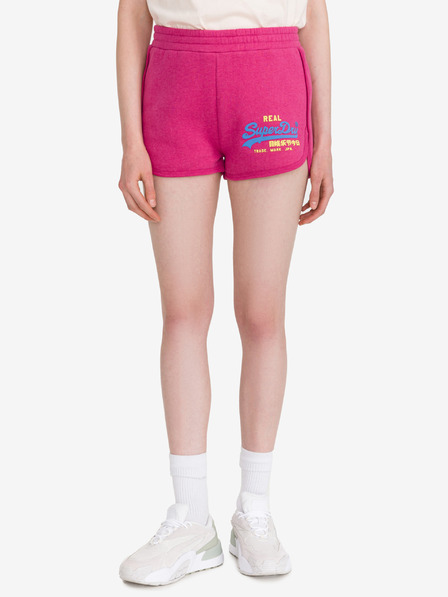 SuperDry Temno rožnate ženske kratke hlače SuperDry