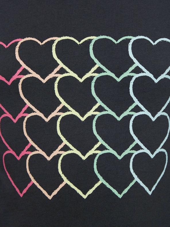 GAP Otroške majice s srčki GAP