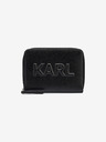 Karl Lagerfeld Črna ženska usnjena denarnica KARL LAGERFELD