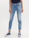 DSQUARED2 Modre ženske kavbojke ozkega kroja DSQUARED2 Jennifer Cropped