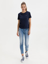 DSQUARED2 Modre ženske kavbojke ozkega kroja DSQUARED2 Jennifer Cropped