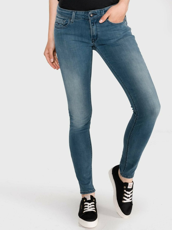 Replay Modre ženske slim fit kavbojke Replay Luz
