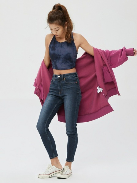 GAP Kavbojke High Rise Universal Legging Washwell GAP