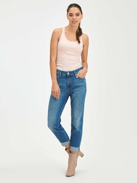 GAP Jeans hlače slim boyfriend Mid Rise Universal Washwell GAP