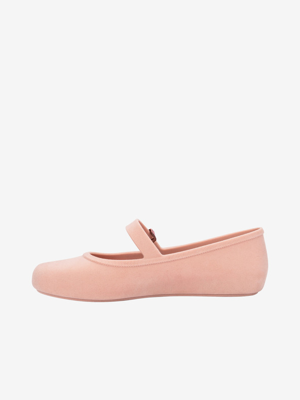 Melissa Svetlo roza Ženske balerine Melissa Soft Ballerina Velvet