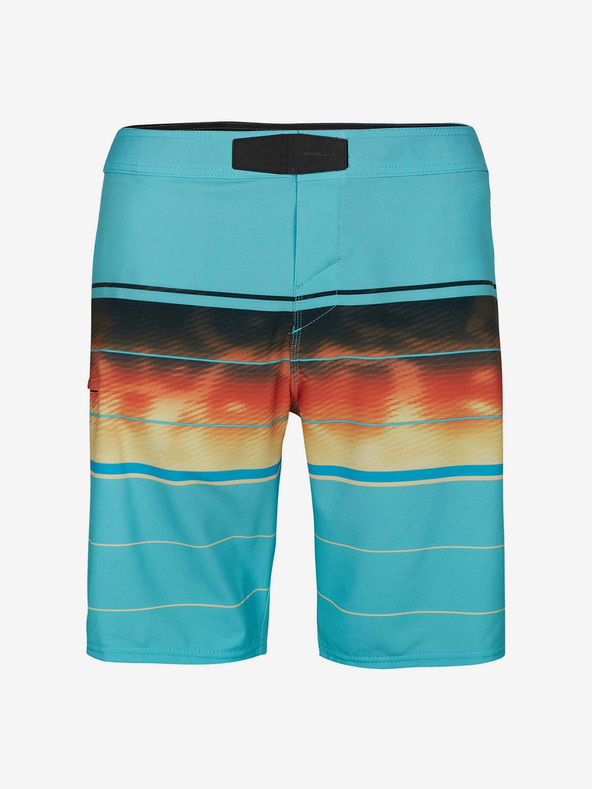 O'Neill Turkizna moške črtaste kopalke O'Neill PMHYPERFREAK WANDERER BOARDSHORT