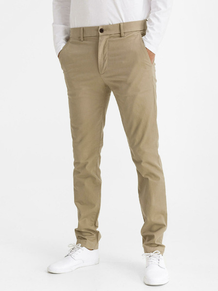 GAP Moderné khaki nohavice v slim strihu GapFlex GAP