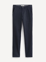 Celio Temno modre chino hlače Celio Pobelt