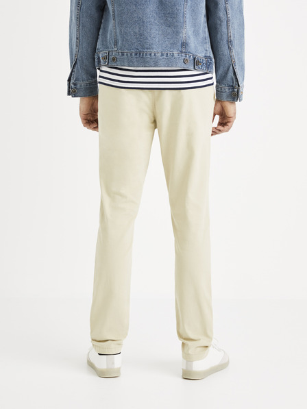Celio Krem hlače chino Celio Roprime