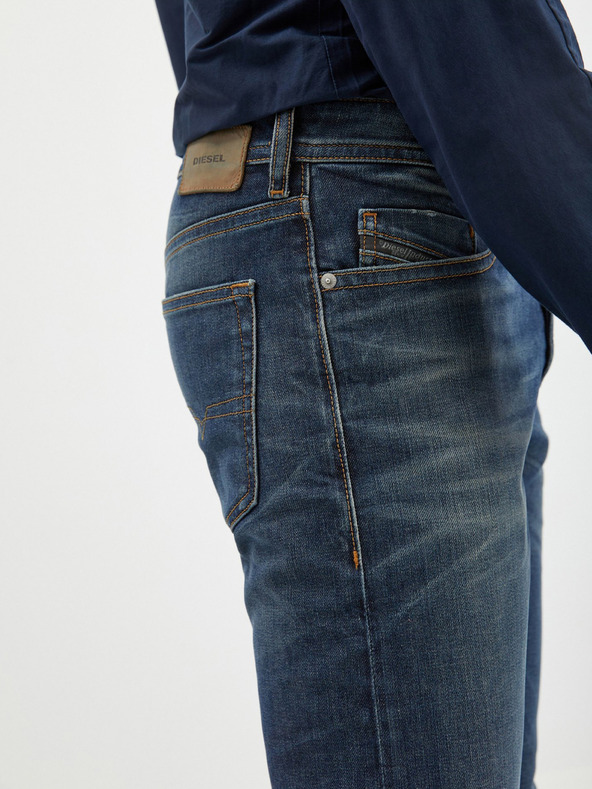 Diesel Diesel temno modre moške kavbojke tankega kroja