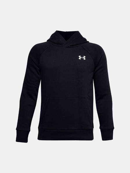 Under Armour Deški pulover Under Armour UA RIVAL COTTON HOODIE-BLK