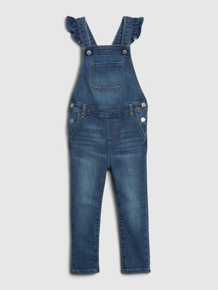 GAP Detské džínsy skinny s náprsenkou GAP