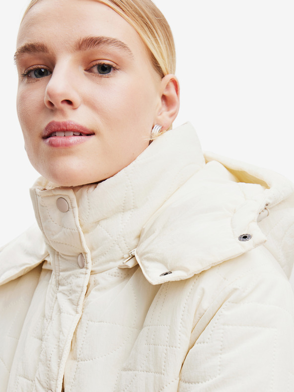 Desigual Kremasta Desigualova ženska zimska jakna Tulip