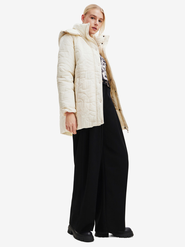 Desigual Kremasta Desigualova ženska zimska jakna Tulip