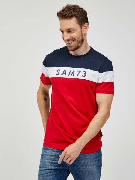 Sam 73 Modro-rdeča moška majica SAM 73 Kavix