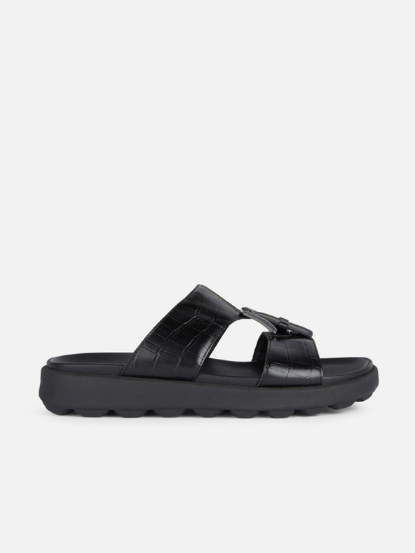 Geox Čierne pánske papuče Geox Spherica Ec6