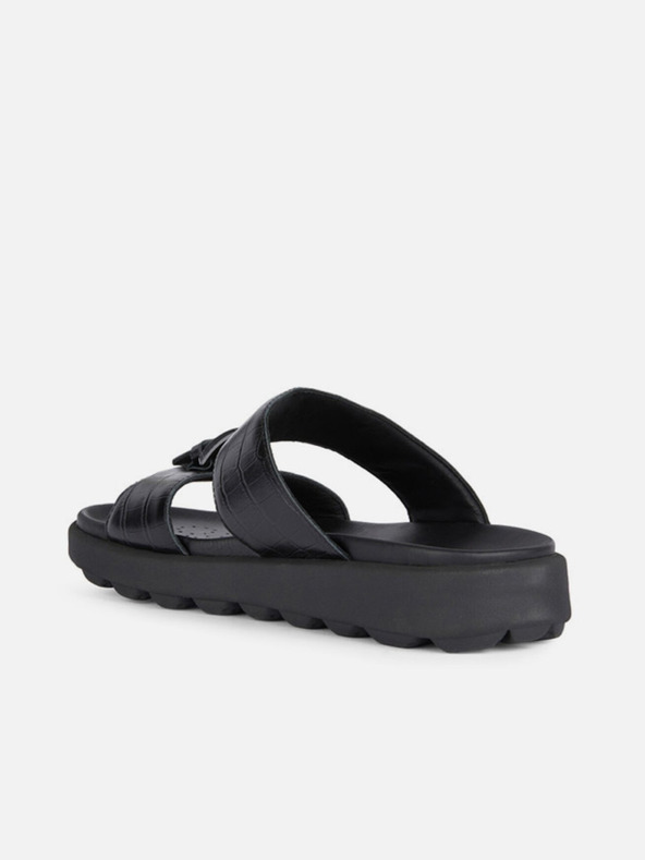 Geox Čierne pánske papuče Geox Spherica Ec6