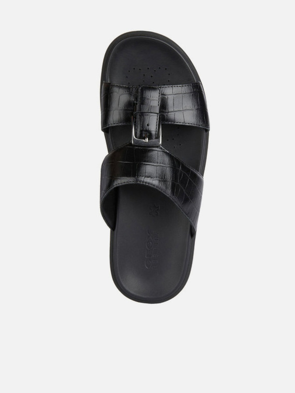 Geox Čierne pánske papuče Geox Spherica Ec6